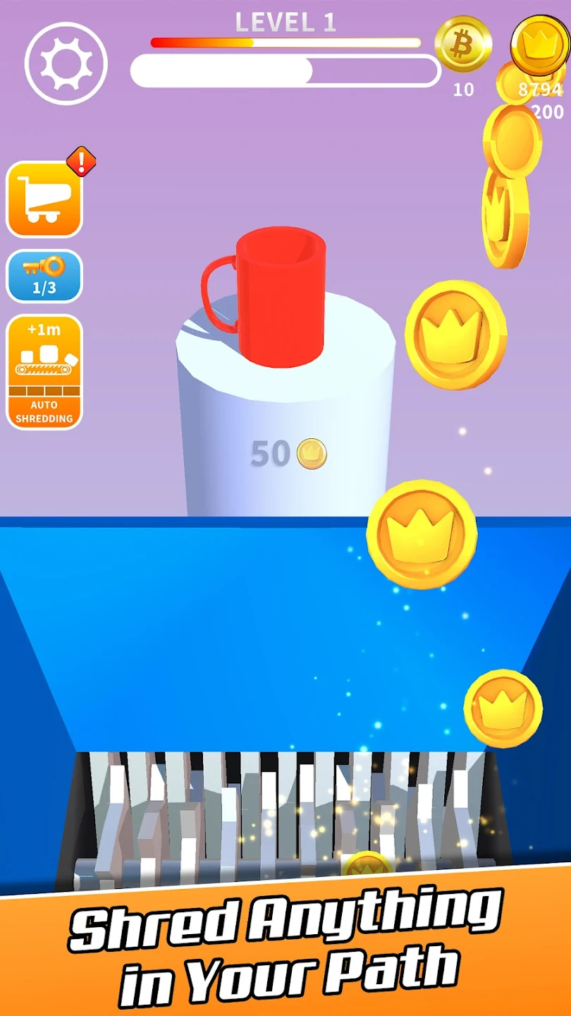 Bitcoin Shredder gameplay screenshot 1
