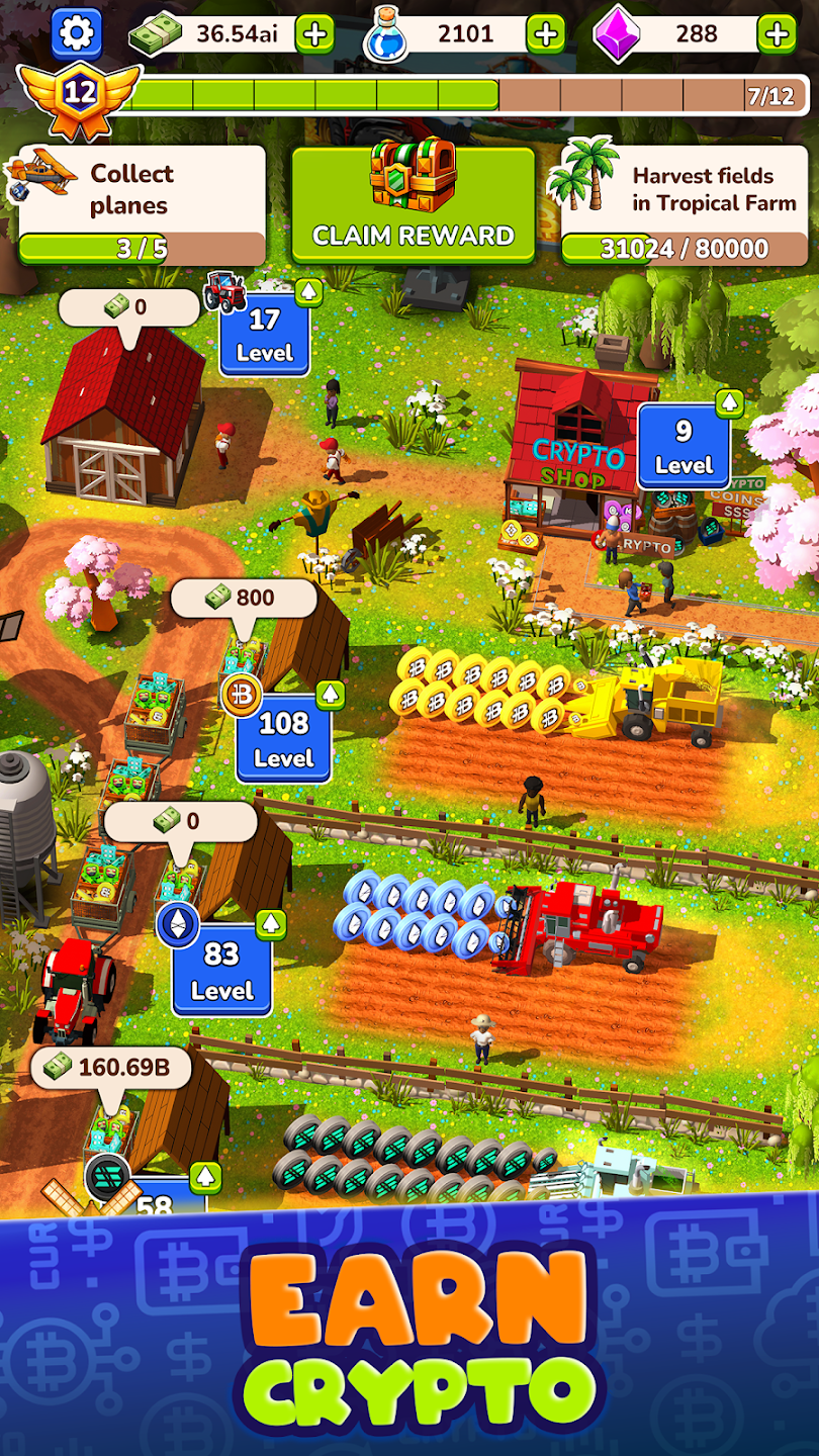 Bitcoin Farm Satoshi Empire gameplay screenshot 1