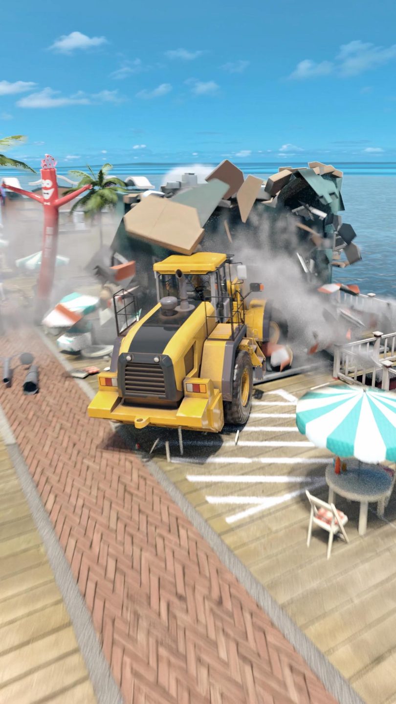 Bulldozer Demolition Simulator gameplay screenshot 2